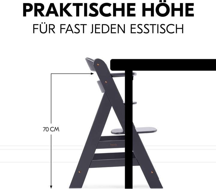 Produktbild Hauck Alpha Newborn Set Plus Dark Grey (Hochstuhl)