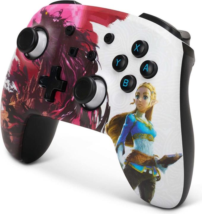 Actual product image PowerA Enhanced Wireless Switch Controller - Zelda Blood Moon (pink/white) (Switch Lite, Switch)