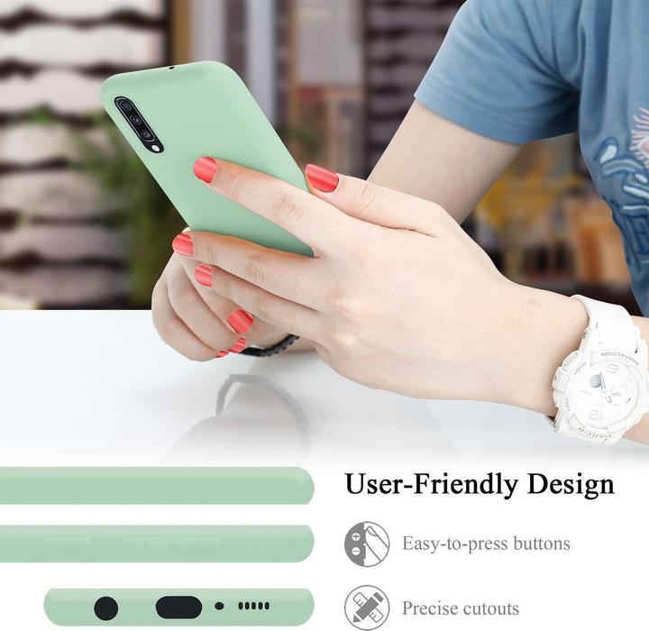 Actual product image Cadorabo TPU Liquid Silicone Case Cover (Samsung Galaxy A70S, Samsung Galaxy A70)