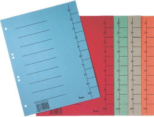 Immagine prodotto Bene Foglio separatore in cartone DIN A4 colori assortiti (non è possibile selezionare liberamente i
