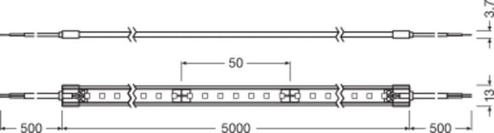 Actual product image Ledvance LED STRIP Flexstrip SUPERIOR-1200 PROTECTED -1200/927/5/IP67 dimmable Made in Austria (Warm white, 500 cm, Indoor)