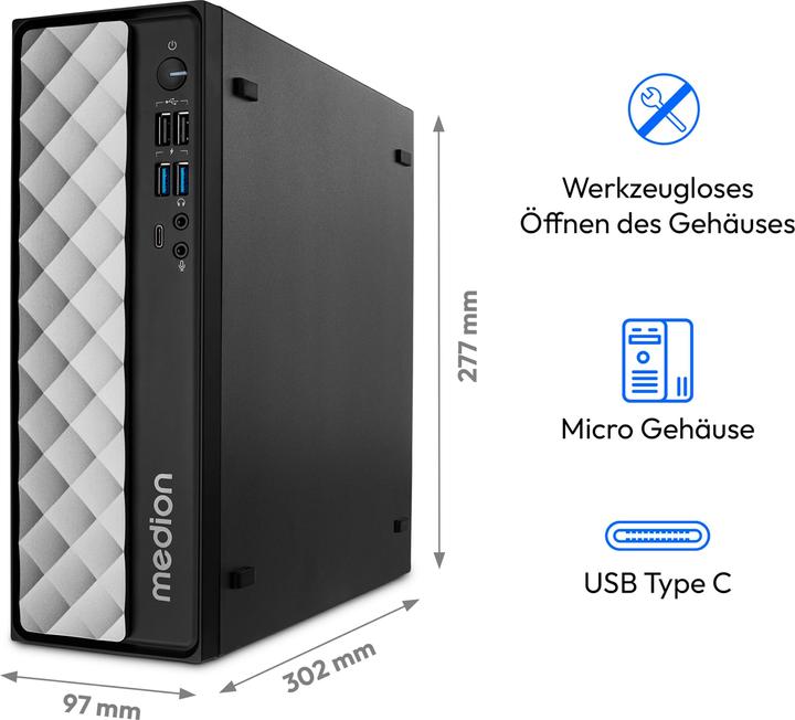 Produktbild HP MEDION T80 (MD35426) i7-12650H 16GB/512GB SSD Win11 (Intel Core i7-12650H, 16 GB, 512 GB)