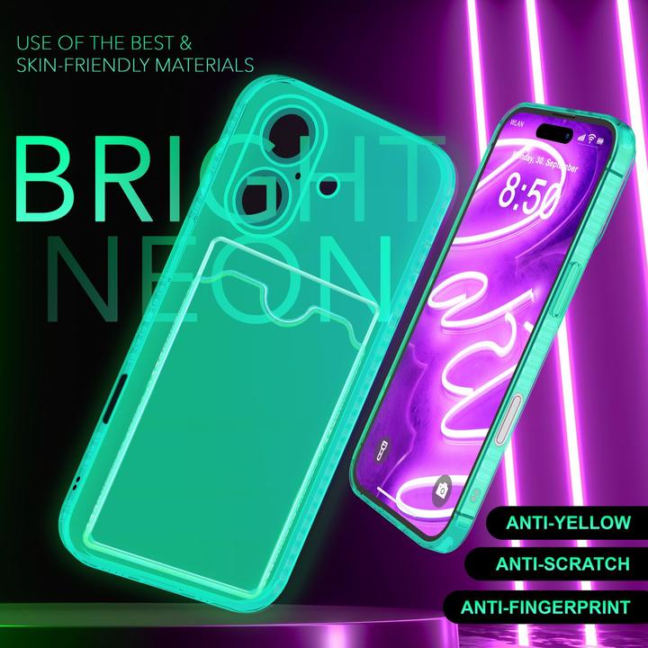 Image du produit Nalia Transparent Transparent Silicone Porte-cartes (Apple iPhone 16)