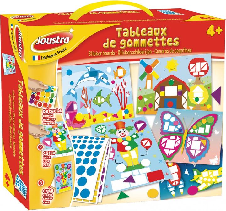 Produktbild Joustra Stickerbilder STICKER BOARDS, 33-teilig für Kinder ab 4 Jahre, spielerischer Umgang mit F...