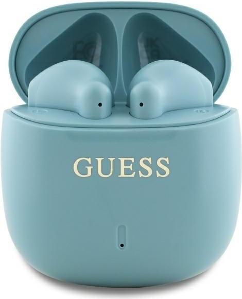 Guess Bluetooth headphones GUTWSJ14ESGQ TWS + docking station turquoise/turquoise Printed Classic Lo (26 h, Wireless)