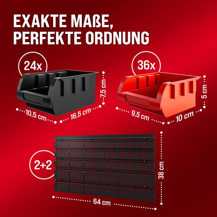 Produktbild Deuba Wandregal mit Stapelboxen
