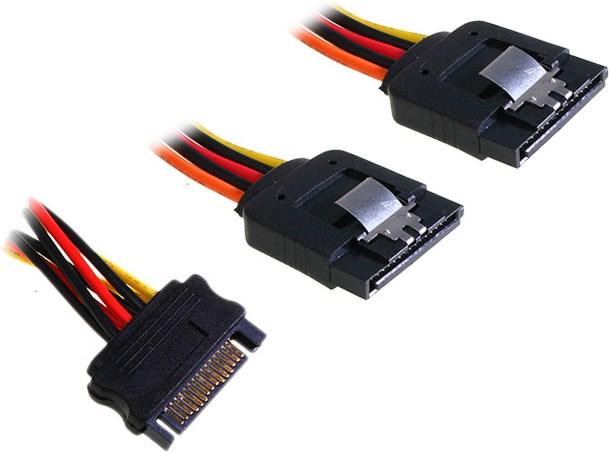 Produktbild InLine SATA Strom-Y-Kabel SATA Lasche