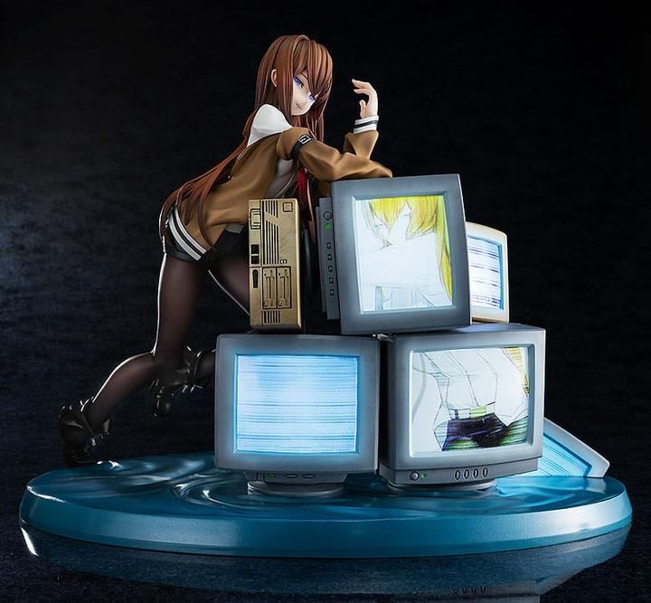 Actual product image Kadokawa SteinsGate 0 PVC Statue 1/7 Kurisu Makise With LED Light-Up Feature 21 cm