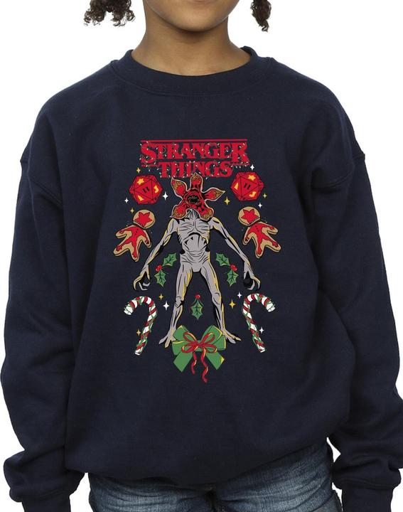 Immagine prodotto Netflix Stranger Things Christmas Demogorgon Felpa Ragazze (152, 158)