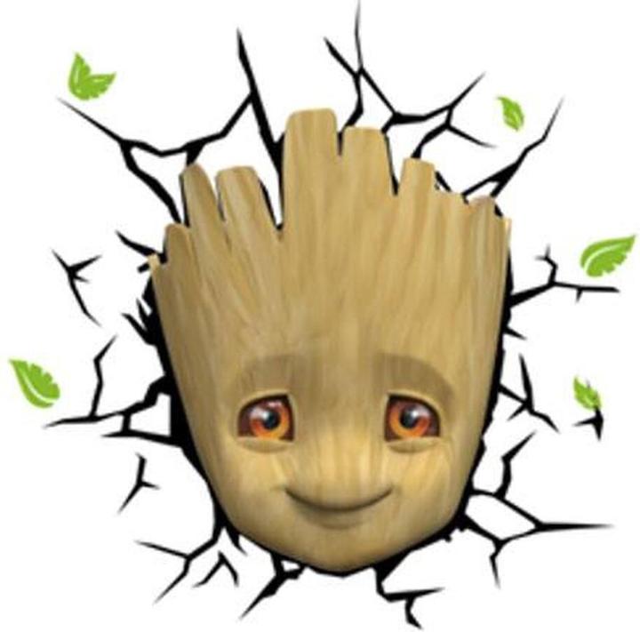 Image du produit 3Dlight Les Gardiens de la Galaxie - Visage de bébé Groot - Lumière LED 3D 3D