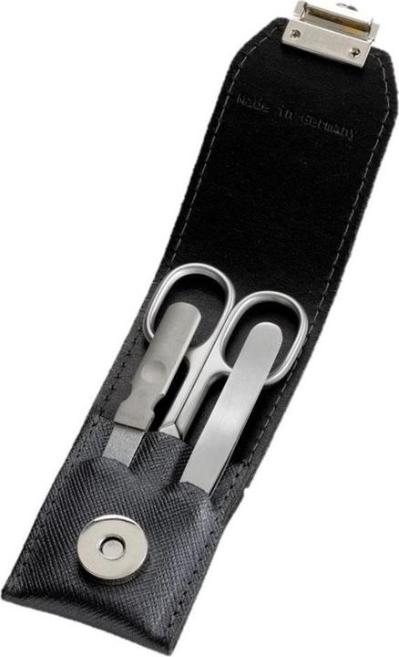 Herba Manikür Set 3-teilig Inox im Stecketui, schwarz