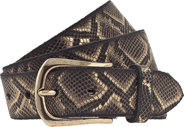 Black, gold metallic