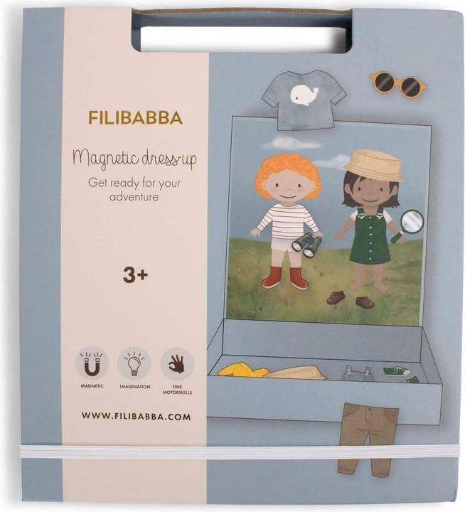 Image du produit Filibabba Poupée à habiller magnétique - Soyez prêt pour votre aventure