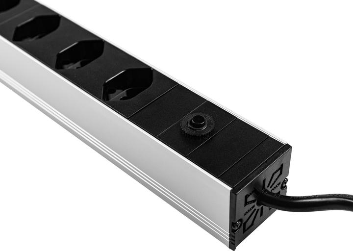 Actual product image Furber.power 19 Power strip 8x T13 with switch Black (8 x, Type 13, Type 12, 3 m)