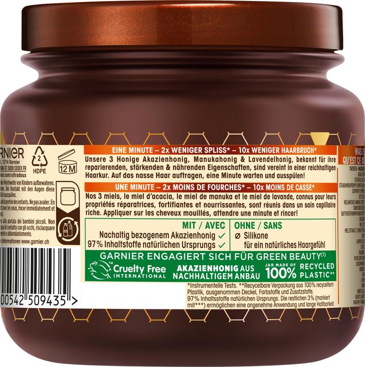 Immagine prodotto Garnier Maschera riparatrice Ultra Doux Hair Remedy Honey Secrets (340 ml)
