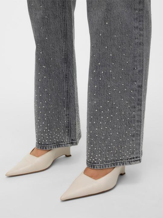 Actual product image Vero Moda VMTESSA Hohe Taille Weiter Beinschnitt Jeans Weit geschnitten (W27/L32)
