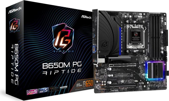 Actual product image AsRock B650M PG Riptide (AM5, AMD B650, mATX)