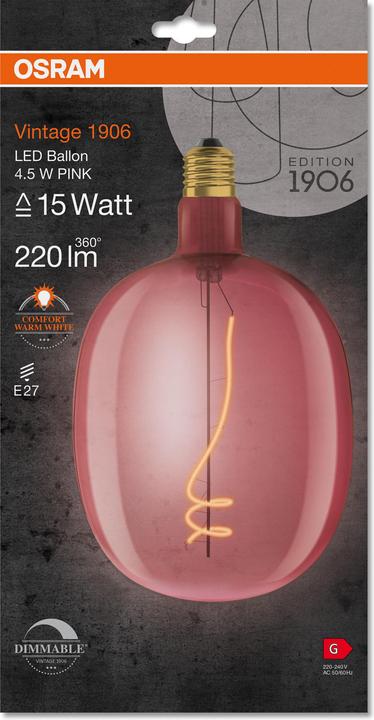 Immagine prodotto Osram Vintage 1906 (E27, 4.50 W, 220 lm, 1 x, G)
