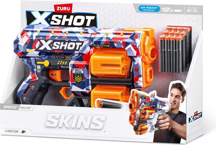 Actual product image Xshot X-Shot - Skins Dread (12 Darts) (36517)