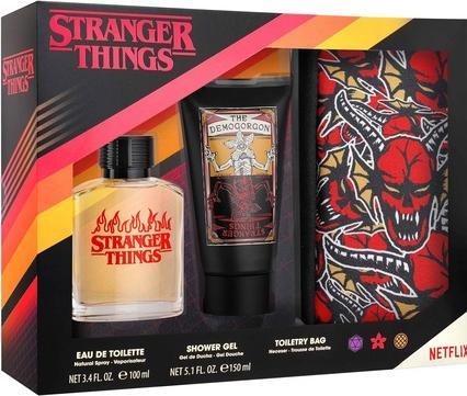 Air Val International Stranger Things - EDT 100ml + Shower Gel 150ml + Toiletry Bag