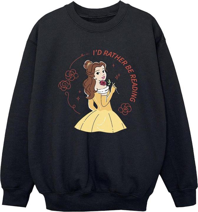 Produktbild Disney Beauty And The Beast I'd Rather Be Reading Sweatshirt Jungen (140, 146)