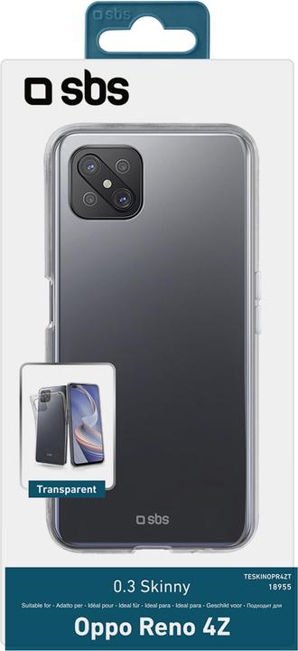 Actual product image SBS Skinny Cover Oppo Reno4 Z, transparent (Oppo Reno 4)