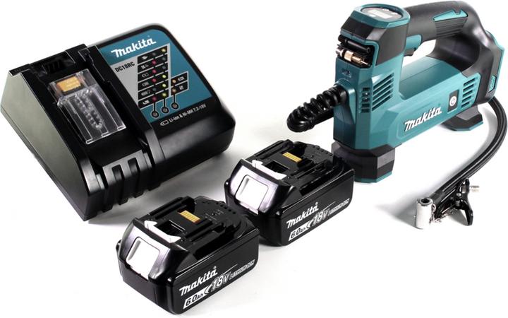 Image du produit Makita DMP 180 RG Compresseur sur batterie 18 V 8,3 bar + 2x batterie 6,0 Ah + chargeur (8.30 bar, 12 l)
