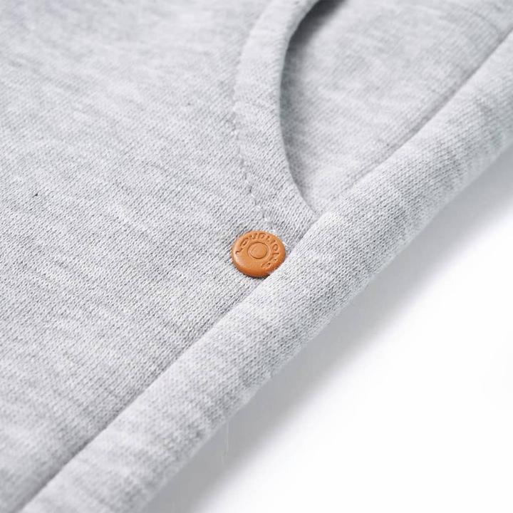 Actual product image VidaXL Children's tracksuit bottoms grey melange 92,Material: 92 (92)