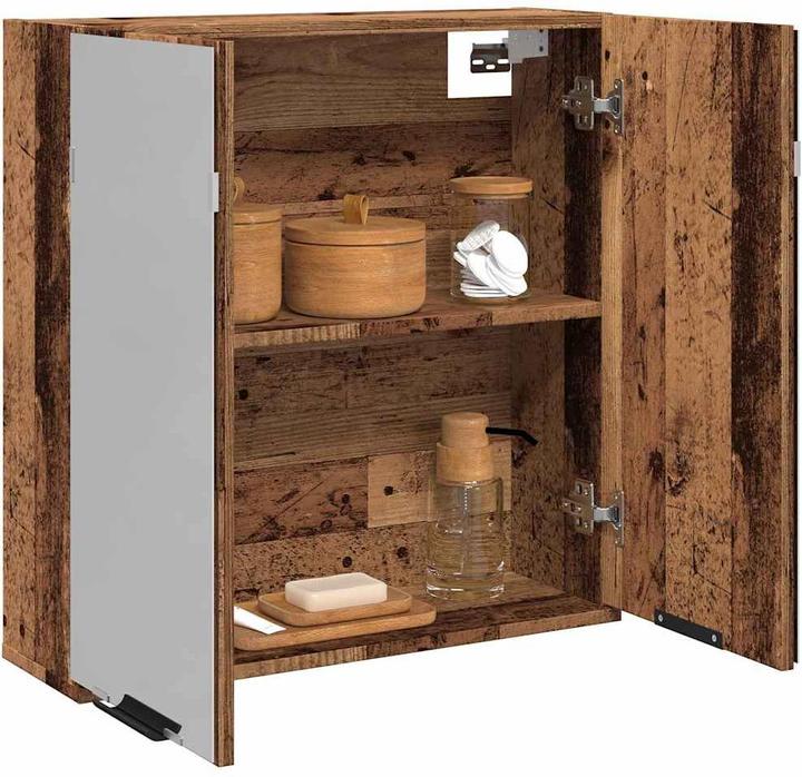 Actual product image VidaXL Bad-Spiegelschrank Altholz-Optik 64x20x66,5 cm Holzwerkstoff