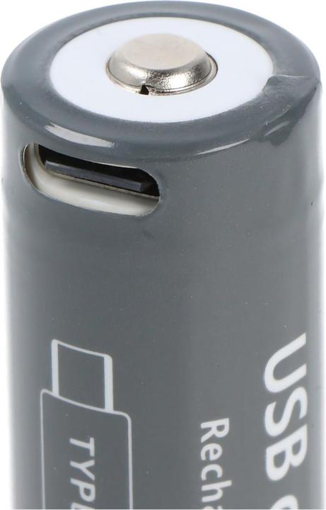 Immagine prodotto AccuCell Cella rotonda 18650, ioni di litio, 3,7V, 2600mAh, 9,6Wh, con porta di ricarica USB-C (1 pz., 18650, 2600 mAh)
