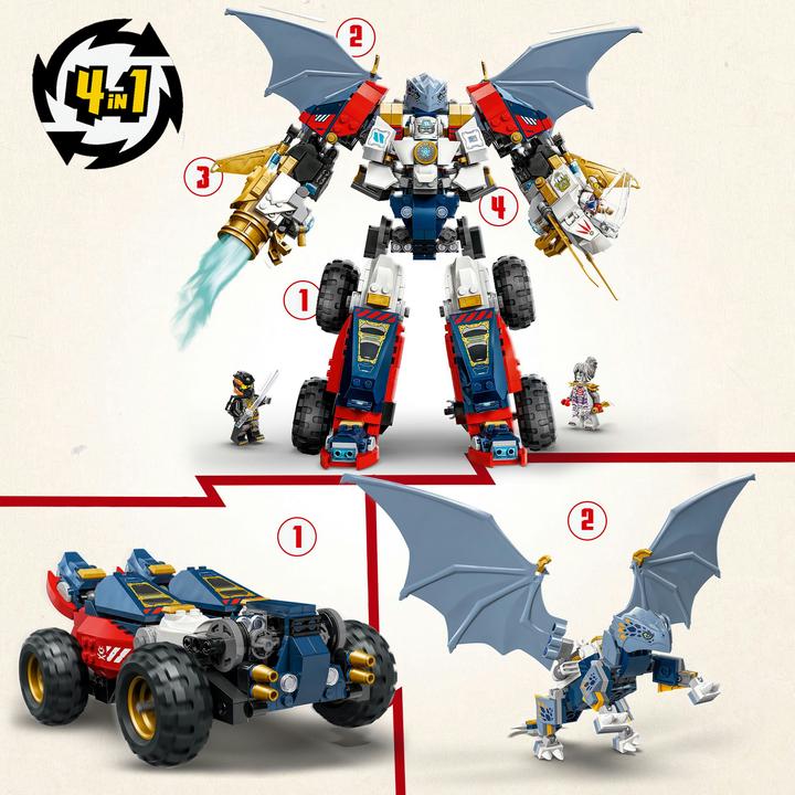 Produktbild LEGO Zanes Ultra-Kombi-Mech (71834, LEGO Ninjago)