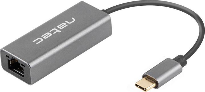 Actual product image Genesis NETWORK CARD NATEC CRICKET USB-C 3.1 1X RJ45 1GB ON CABLE (USB-C, 1 Ports)