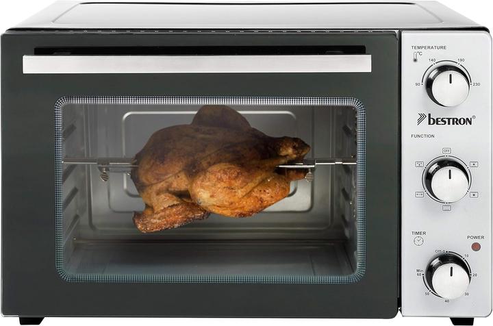 Actual product image Bestron Grill oven with rotating spit, pizza stone and convection function