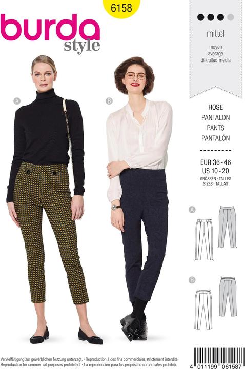 Image du produit Patrons Pantalon avec ceinture façonnée