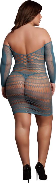 Produktbild Le Désir Long-Sleeved Net Mini Dress - Queen Size (XL, XXL, 3XL, 4XL)