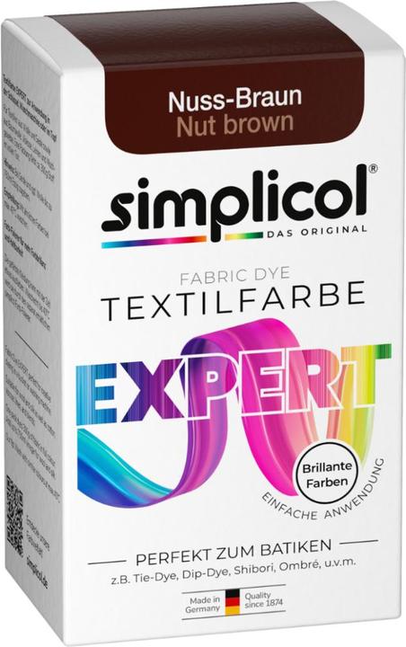 Simplicol Textilfarbe expert (Nussbraun, 150 ml)