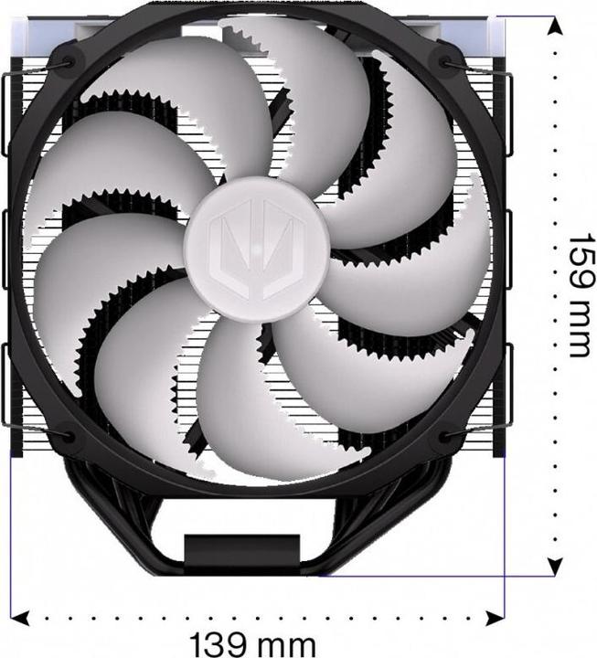 Actual product image Endorfy Fortis 5 ARGB Black (144 mm)