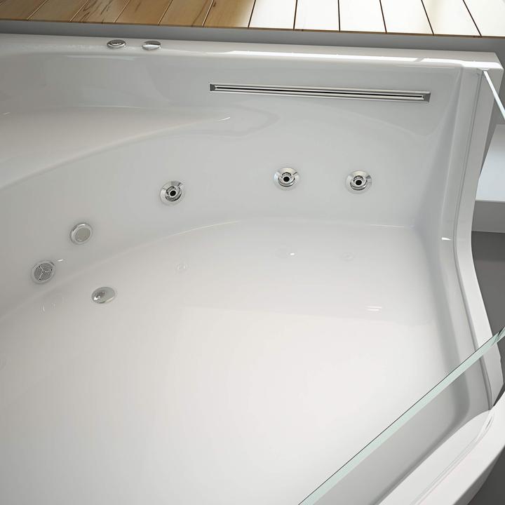 Produktbild Home Deluxe Whirlpool Badewanne INFINITY XL Farblichttherapie - 150x150x55cm (150 cm, 150 cm)