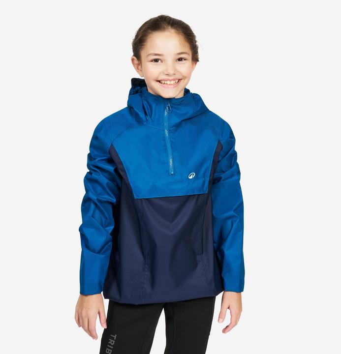 Actual product image Tribord Spray top sailing/kayak kids windproof - Sailing 100 blue/navy blue