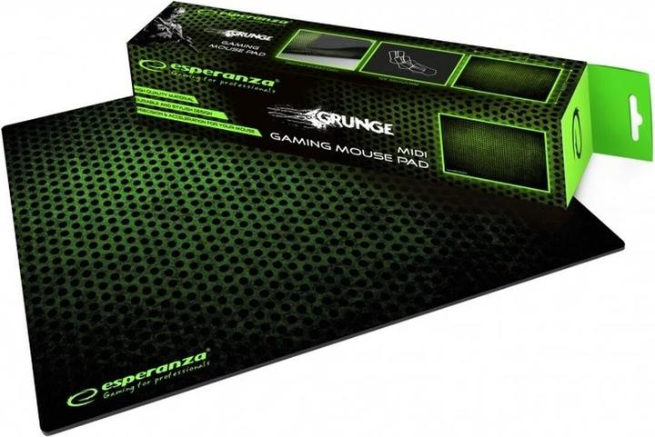 Actual product image Esperanza EGP102G Gaming Mouse Pad Black Green (L)