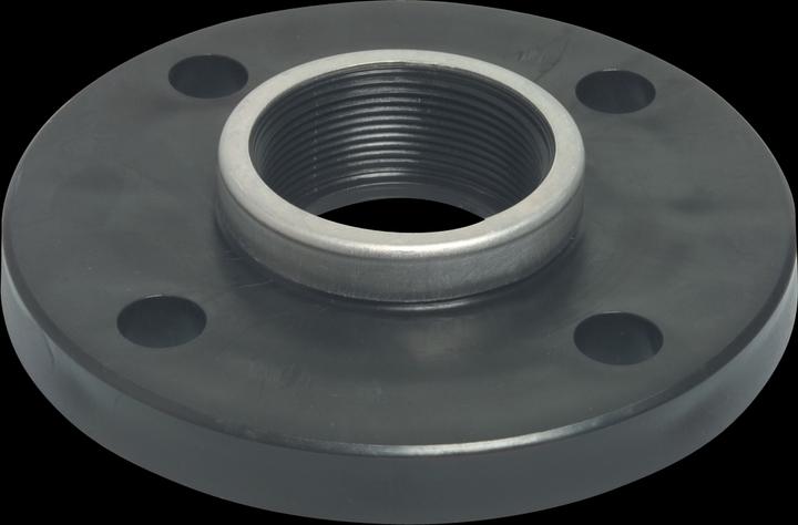 Actual product image Bevo Gewindeflansch PP DN65 x 2 1/2" DIN Flansch x Innengewinde 6bar DN65 Schwarz PN10/16 Typ verstärkt