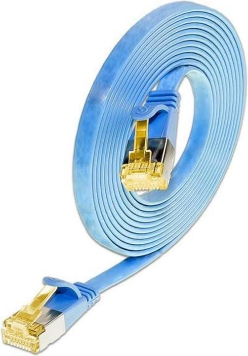 Produktbild Wirewin Slim Patchkabel: U/FTP, 10cm, blau (U/FTP, CAT6a, 0.10 m)