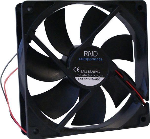 Actual product image RND Components Brushless Axial Fan DC 120x120x25mm 12V 145.2m³/h (120 mm)