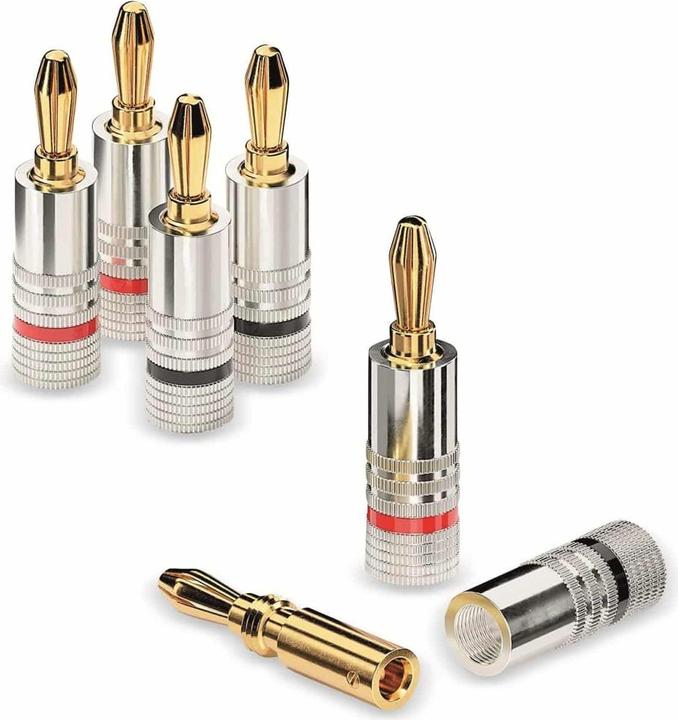 Produktbild Delock PureLink sonero Bananenstecker - schraubbar - 4er Set