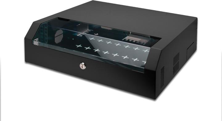 Digitus Wandschrank 48,3cm 19Zoll Slim Line 5HE Einbaumoeglichkeit 2HE vertikal 3HE horizontal sc... (5 HE, 19 Zoll Rack)