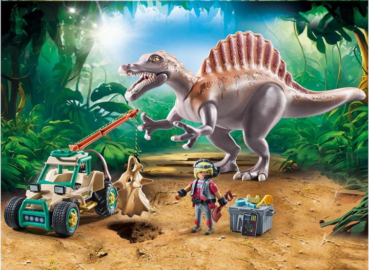 Playmobil Spinosaurus attack on dinosaur excavation (71820, Playmobil dinos)