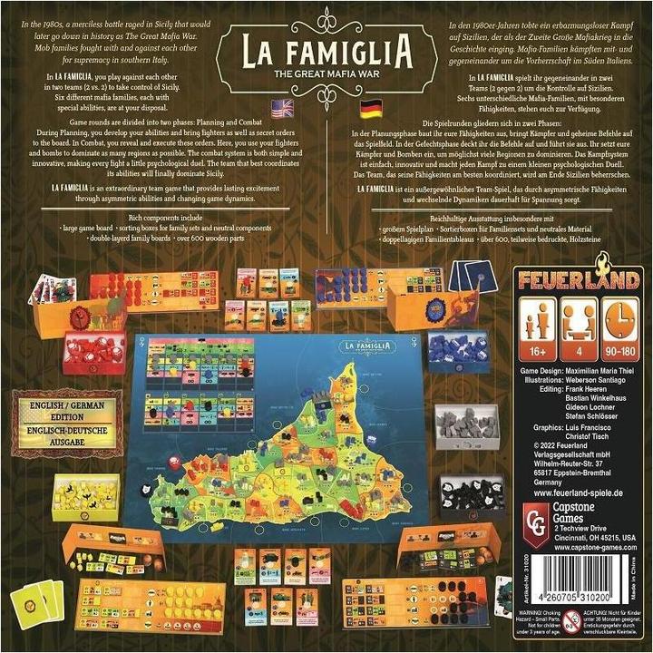 Actual product image Feuerland La Famiglia -The Great Mafia War (English)