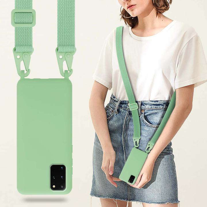 Actual product image Cadorabo TPU Cover Mobile Phone Chain Liquid (Samsung Galaxy S20+)
