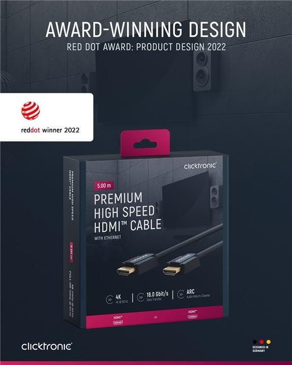 Image du produit Goobay HDMI (Typ A) — HDMI (Typ A) (5 m, HDMI)