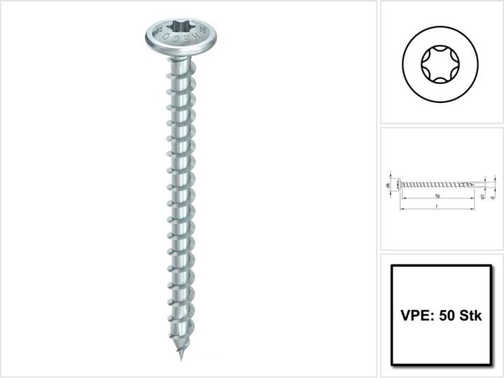 Image du produit Heco Vis pour la construction en bois (50 Vis par pièce)